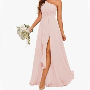 Blush bridesmaid dress